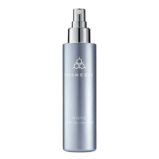 A bottle of Mystic, it is a skin-pampering Hydrating Treatment that provides daily, lightweight hydration and helps protect skin from environmental stressors with each misting spray.