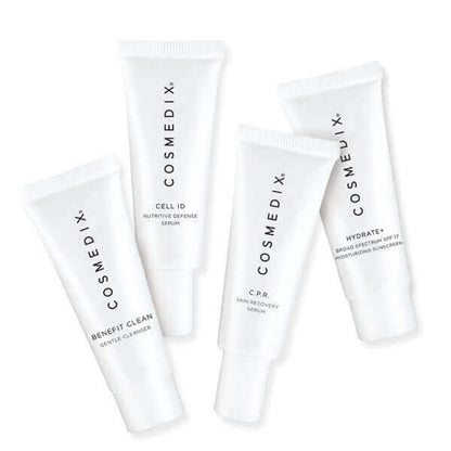 the tubes of The Post Treatment Starter Kit is a 4-piece daily regimen